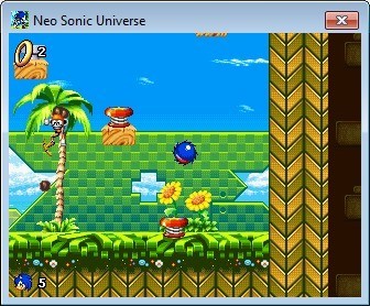 Printscreen do Neo Sonic Universe